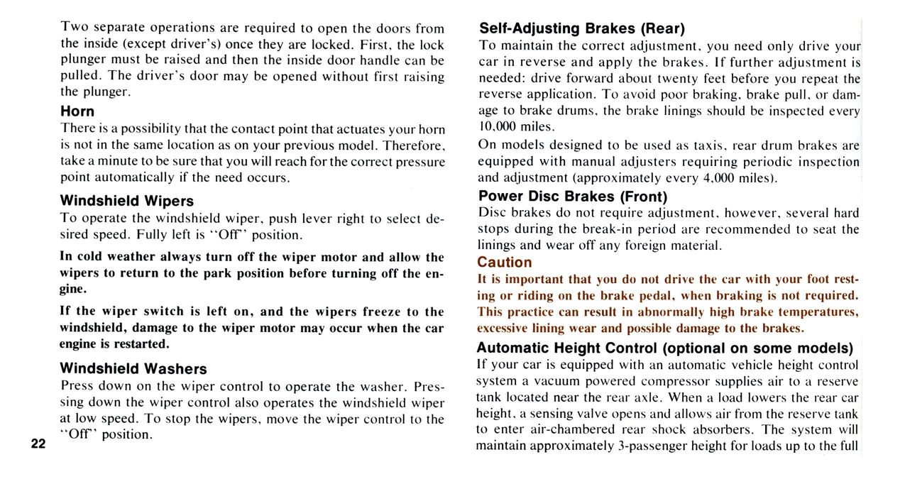 1976 Chrysler Owners Manual Page 65